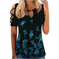 Ženske košulje Prodaja Ženska moda Smešno printe Casual Labavi fit majica Bluza Ispis O-izrez košulje