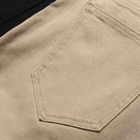 Hinvhai Muške hlače, muški novi panel za zatvaranje panela za pranje pantalona za pranje traperice su