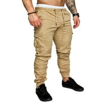 Ovecza muške teretne hlače Elastični struk Jogger Muške kompresijske hlače Rad sa džepovima Muškarci