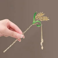 Hanfu za kosu lepinja za perevine Kinesko stil pšenične uši kose štapići za kosu sa resonom za haljinu odjeće Cheongsam Han