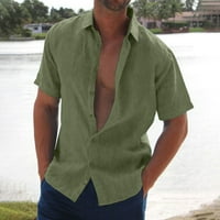 Sayhi mužjak casual košulja kratki rukav isključite majicu ovratnika svečana majica n