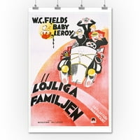 Lojliga Obitelj Vintage Poster Švedska C