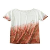 Avamo Žene Ljetni vrhovi V izrez Majica Floral Print T Majica Dame Labavi pulover Radnoj bluza Tunika