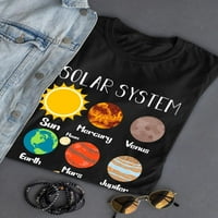 Solarni sistem i planeta nazivi majica - Dizajn žena -Martprints, ženski medij