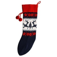Božićna trgovina klasični pleteni Fairisle uzorak božićne čarape