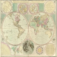 Puzzzle - Karta Nova i tačna karta svijeta, ili zemaljski globus: položen od najboljeg OB