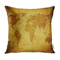 Stara karta svjetskih atraktivnih jastuk sa jastukom Atlantic Atlas Atlantic Attras