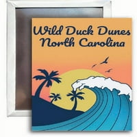Divlje dune dines Sjeverna Karolina suvenir 2x3 Dizajn magnetnog vala