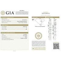 Dijamantni zaručni prstenovi za žene GIA certificirana princeza Solitaire Diamond Ring 14k Rose Gold 0. Carat