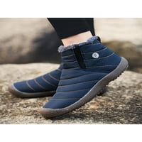 Oucaili Unise tople cipele Udobne papučice Plišani postrojene snežne čizme hladnim vremenskim klizanjem