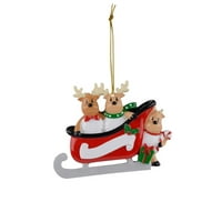 HGW božićne stablo santa božićne zabavne likove Božićna porodična ukras privjesak crtani božićni privjesak
