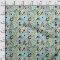 Onoone pamuk fle šumska zelena tkanina cvjetna tkanina za šivanje tiskane ploče od dvorišta širom dvorišta