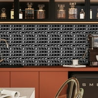 Zidne naljepnice 3D naljepnica za pločice kreativni vodootporni samoljepljivi umjetnički zidni dekor