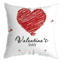 Kućna roba za Valentinovo za Valentinovo pokrivač kratki plišani jastuk Love Pismo Ispis jastuka