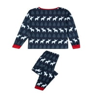 Eyicmarn božićna porodica koja odgovara pidžami, jelena ispis vrhovi dugih rukava sa odijelom za hlače