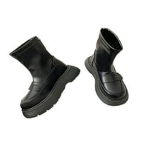 Difumos Ženske udobne rastezljive cipele Radno casual kratko čizma crna 7.5