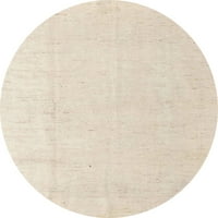 Ahgly Company u zatvorenom okruglom apstraktno pšeničnoj bež čvrstim prostirkama površine, 8 'krug