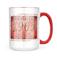 Neonblond Vintage Godina 1965. godine, rođena krigla poklon za ljubitelje čaja za kafu