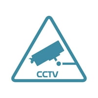 Video nadzor CCTV naljepnica naljepnica Die Cut - samoljepljivi vinil - Vremenska zaštitna - izrađena u SAD - Mnogo boja i veličina - UPOZORENJE ZNAP