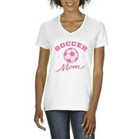Arti - Ženska majica V-izrez kratki rukav - Soccer Mama