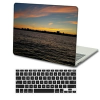 Kaishek Hard Shell pokrivač samo za objavljeni MacBook Pro 15 bez dodira bez CD-ROM-a USB-C + crni poklopac