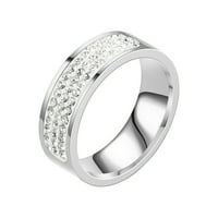 Nakit za ženske prstenove angažman okrugli rez Zirkoni Žene vjenčani prstenovi nakit prstenovi za žene