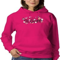 Živi život u punom bloju hoodie ženske --image by shutterstock, ženska 5x-velika