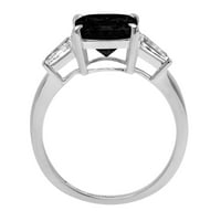 CT briljantan aspekser Cleani simulirani dijamant 18k bijeli zlatni prsten s tri kamenog prstena sz