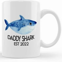 Daddy Shark poklon, tata iz kćeri poklon od sina, novog oca šalice od supruge, tata šalice morskog psa,