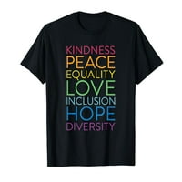 Mir Ljubav Inkluzija Ravnopravnost Majica za ljudska prava