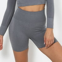 Ženske bešavne joge kratke hlače visokog struka TUMMIJA TUMI POVRINOSTI Podignite tekuće vježbanje Hlače