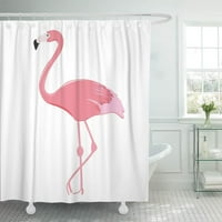 Ručna ptica slatka ružičasta flamingo izvučena tropsko tropsko zoološkom zoološkom zoološkom zoni kupatilo