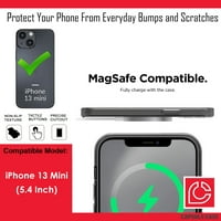 Capsule Case kompatibilan sa iPhone mini [teški hibridni dizajn Slim stil crni poklopac kutije za fotografije]