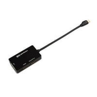Kabelska važna je DisplayPort do HDMI DVI DisplayPort muški do ženskog 3-adaptera u crnom - Thunderbolt