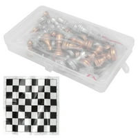 Šahovska igra, Međunarodni šahovski set Prijenosni elektroplating vruće žigosanje zlata srebro sa plastičnom