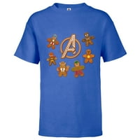Marvel Avengers Gingerbread Cookies Holiday - majica kratkih rukava za djecu - prilagođeno-kraljevstvo