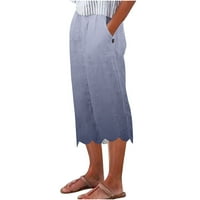 Ženske hlače ispod $ Trendovi Žene Ležerne prilike elastične labave hlače Ravne široke pantalone za
