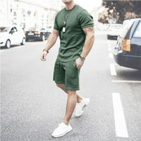 Atletske kratke hlače i vrhovi za muškarce Casual majice kratkih rukava i fit sportske kratke hlače