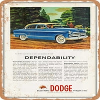 Metalni znak - Dodge Coronet V Vrata Limuzina Vintage ad - Vintage Rusty Look