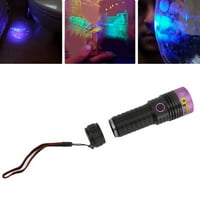 Lampica baklja, LED aluminijska legura ljubičasta lampica sa USB kablom za otkrivanje novčanica