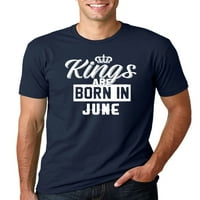 Kings se rađaju u junu grafička majica humora, crvena, 3xl
