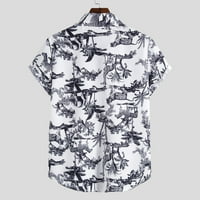 DTIDTPE majice za muškarce, etnička casual ing ing havajska majica majica majica muški vrhovi