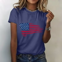 Dan nezavisnosti Žene vrhovi Dan nezavisnosti Košulje za žene Grafičke majice za žene Top Crewneck kratki