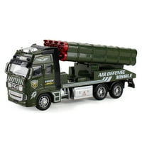 GreenHome Dječja legura povlačenje pozadinskog inženjerskog vozila Vojni kamion Auto model Poklon igračaka