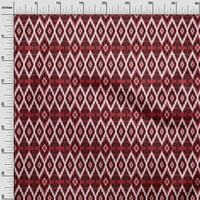 Onuone svilena tabby tkanina Geometrijska ikat štampana zanata tkanina BTY wide