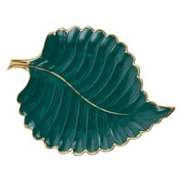 Kreativna ploča nakita u obliku listova višenamjenska desertna traka za tortu zelena