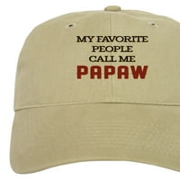 Cafeprespress - Moji omiljeni ljudi me zovu kapu Papaw - tiskana podesiva bejzbol kapa