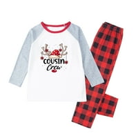 Coopserbil Sleep odjeća Kids Print Boys 'pidžama Organske pamučne djevojke Božićne pidžame