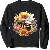 Cvjetni kraljici pčelinji vrtni botanički biljci Ljubitelj pčelarske dukserice