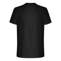 YieVot 4. srpnja ulična odjeća Muška majica Summer Clearence Muškarci Ležerne prilike Klasične teenje okrugli vrat 3D digitalni ispis Pulover fitness sportske kratke hlače rukave bluza s rukavima